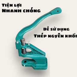 Máy đóng nút bấm 4 chi tiết, nút bóp, nút chén (cúc chậu), nút nhựa Máy đóng nút cúc đa năng thủ công Máy xanh Bằng gang 2