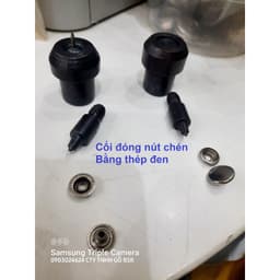 Máy đóng nút bấm 4 chi tiết, nút bóp, nút chén (cúc chậu), nút nhựa Máy đóng nút cúc đa năng thủ công Máy xanh Bằng gang 8