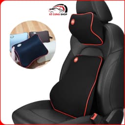 Gối tựa đầu tựa lưng ô tô xe hơi cao su non cao cấp siêu đàn hồi 1