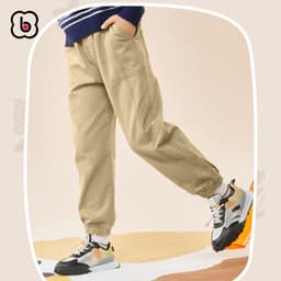 Quần dài bé trai BabyloveGO 2026 quần jogger kaki cho bé ống rộng phong cách Hàn quốc KK04 4