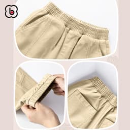 Quần dài bé trai BabyloveGO 2026 quần jogger kaki cho bé ống rộng phong cách Hàn quốc KK04 7