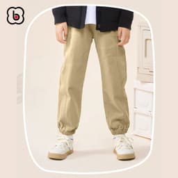 Quần dài bé trai BabyloveGO 2026 quần jogger kaki cho bé ống rộng phong cách Hàn quốc KK04 3