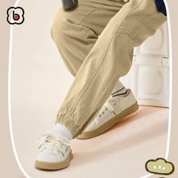 Quần dài bé trai BabyloveGO 2026 quần jogger kaki cho bé ống rộng phong cách Hàn quốc KK04 5