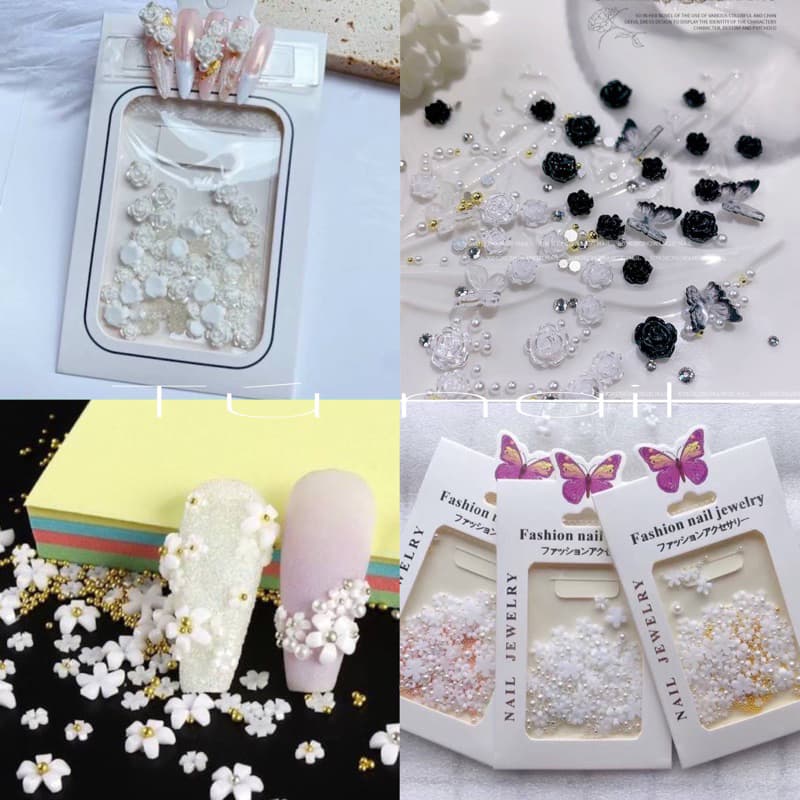 Cham hoa hồng hoa nhí nail trang trí tạo vô số mẫu nail xinh [ NAILS SUPPLY ]