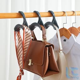 Combo 10 Móc Treo Túi Xách LIVING C, Dạng Vòm Chống Nhăn Túi Xách, Khăn Choàng, Mũ 3