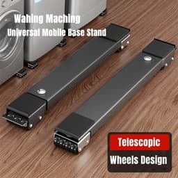 Chân Đỡ Di Động Tủ Lạnh - Máy Giặt Kéo Dài 70cm, Đế Đỡ Máy Giặt Tủ Lạnh di động (bộ 2 thanh) 7
