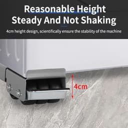 Chân Đỡ Di Động Tủ Lạnh - Máy Giặt Kéo Dài 70cm, Đế Đỡ Máy Giặt Tủ Lạnh di động (bộ 2 thanh) 4