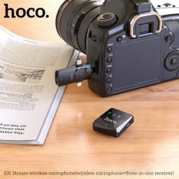 Mic Thu Âm stream Hoco S31 3in1 và Micro Thu Âm Không Dây Live Stream Hoco L15 3