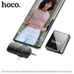 Mic Thu Âm stream Hoco S31 3in1 và Micro Thu Âm Không Dây Live Stream Hoco L15 4