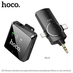 Mic Thu Âm stream Hoco S31 3in1 và Micro Thu Âm Không Dây Live Stream Hoco L15 6