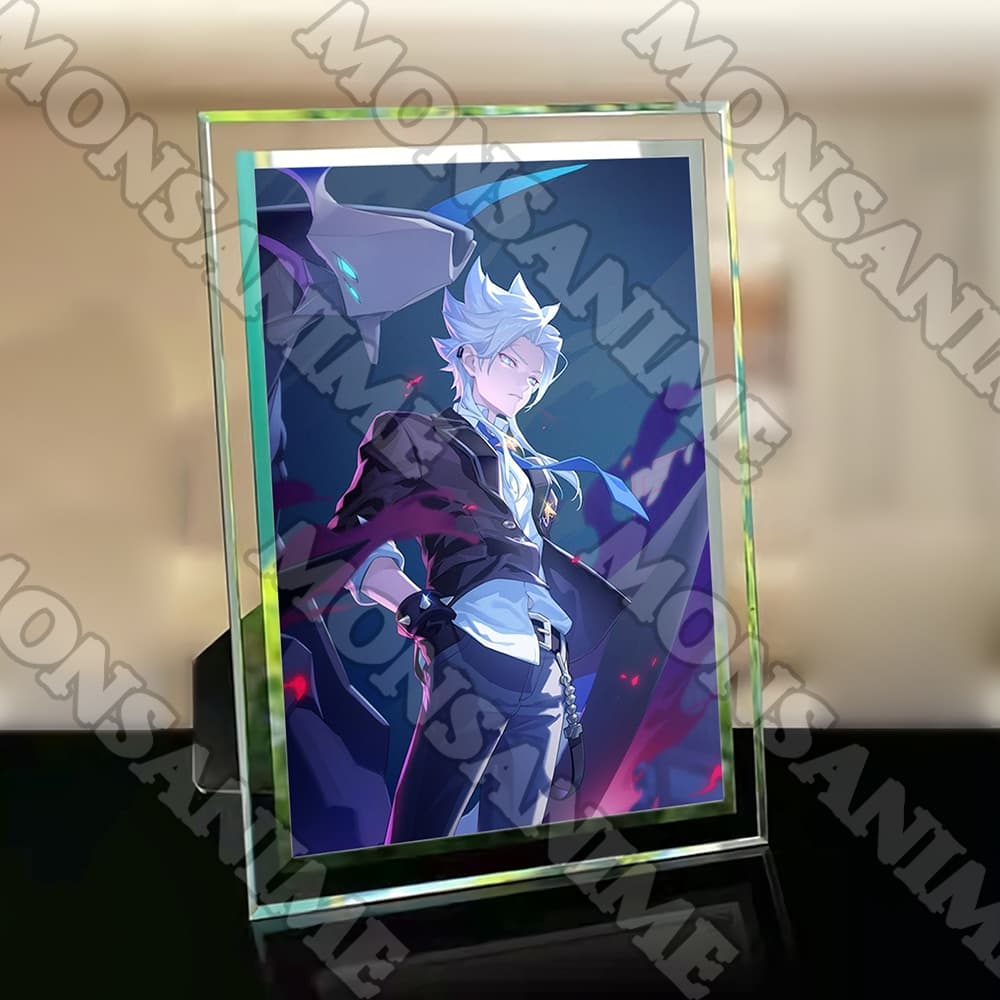 (Kèm ảnh) (M2) Khung kính in hình ARENA OF VALOR Liên Quân quà tặng anime chibi trang trí để bàn 2 size