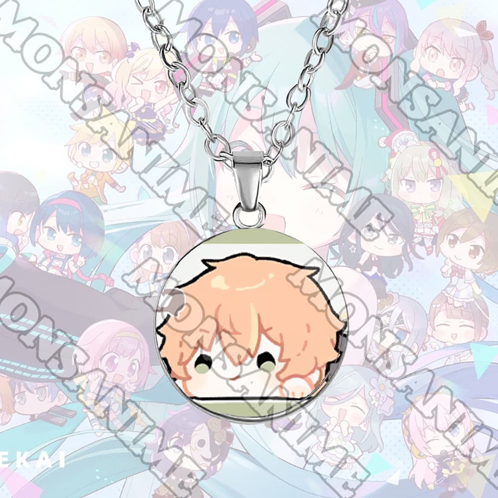 Vòng cổ in hình PROJECT SEKAI ver MẶT CHIBI xinh xắn quà tặng độc đáo