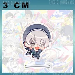 (mua 1 tặng 1) (3CM) Mô hình Standee BLUE LOCK ver MŨ LEN mini chibi mica acrylic tượng anime 3