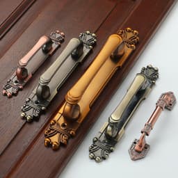 Tay nắm cửa gỗ, tay nắm cửa chính, tay nắm cửa phòng, phong cách cổ điển: H7 T2 - 1