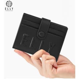 [Tặng hộp 20.10] Ví nữ cao cấp da thật ELLY EV89 ví cầm tay nhỏ gọn chính hãng 9