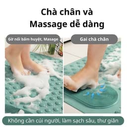 Thảm massage chân nhà tắm cao su +PVC Thảm chà chân có gai mát xa Thảm nhà tắm chống trơn trượt 8