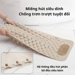 Thảm massage chân nhà tắm cao su +PVC Thảm chà chân có gai mát xa Thảm nhà tắm chống trơn trượt 4