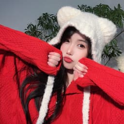 Mũ Len Giữ Ấm Nam Nữ Phối Dây Dài Và Hình Gấu Có Vành Che Tai Koala+ Cưng Xỉu U2432 8