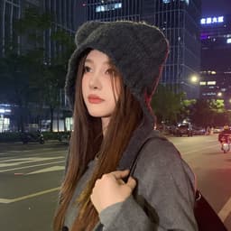 Mũ Len Giữ Ấm Nam Nữ Phối Dây Dài Và Hình Gấu Có Vành Che Tai Koala+ Cưng Xỉu U2432 9