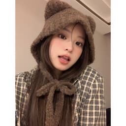 Mũ Len Giữ Ấm Nam Nữ Phối Dây Dài Và Hình Gấu Có Vành Che Tai Koala+ Cưng Xỉu U2432 7