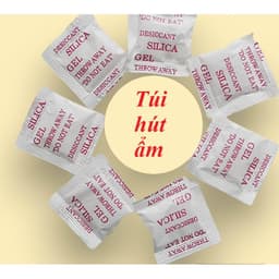 Gói hút ẩm Silica Gel, hạt hút ẩm chống mốc quần áo, giày dép, túi hút ẩm chống ẩm mốc (100gram) 1