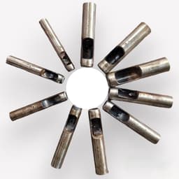 Cây đục lỗ Dụng cụ đột lỗ tròn Hàng Việt Nam Bằng thép đen  (Size Từ 10mm đến 30mm) Dụng cụ làm đồ da 5