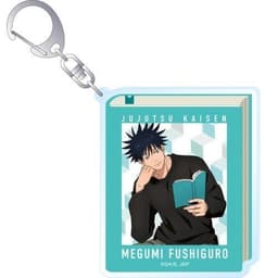 (mua 1 tặng 1) Móc khóa JUJUTSU KAISEN ver ĐỌC SÁCH Chú thuật hồi chiến in hình anime chibi mica acrylic dễ thương 2
