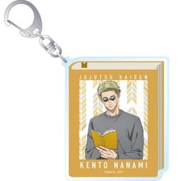(mua 1 tặng 1) Móc khóa JUJUTSU KAISEN ver ĐỌC SÁCH Chú thuật hồi chiến in hình anime chibi mica acrylic dễ thương 3