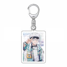 (mua 1 tặng 1) Móc khóa JUJUTSU KAISEN ver ĐỒ DIỄN Chú thuật hồi chiến in hình anime chibi mica acrylic dễ thương 2