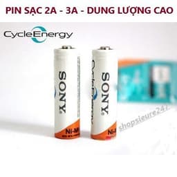 Pin Sạc Sony AA (2A) / AAA (3A) Chính Hãng Vỉ 2 Viên/ Camelion/ Sạc Pin Tiểu 3 Khe 8