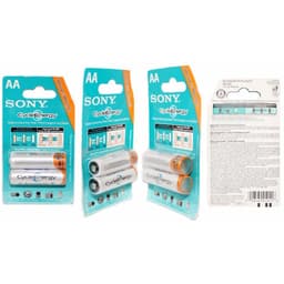 Pin Sạc Sony AA (2A) / AAA (3A) Chính Hãng Vỉ 2 Viên/ Camelion/ Sạc Pin Tiểu 3 Khe 9