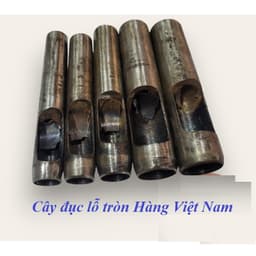 Cây đục lỗ Dụng cụ đột lỗ tròn Hàng Việt Nam Bằng thép đen  (Size Từ 10mm đến 30mm) Dụng cụ làm đồ da 4