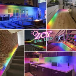 Đèn dây led ARGB 16 triệu màu 20M 10M 5M điều khiển bằng điện thoại, nháy theo nhạc, trang trí phòng 9