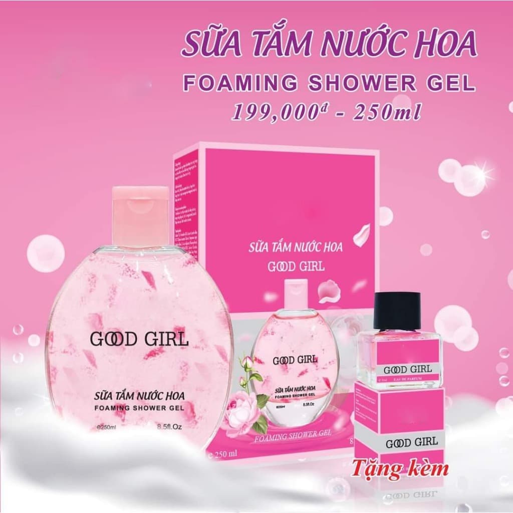 Sữa tắm nước hoa Good Girl, So sexy 250ml - Tặng nước hoa mini 3ml