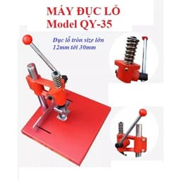 Máy đục lỗ 1 đầu thủ công Model QY-35 Đột lỗ size lớn 14mm,16mm,18mm,20mm.. trên giấy dày, bìa carton, da, bạt, vải 1