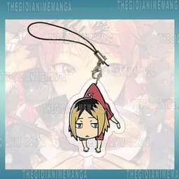 (Tặng móc kóa) Móc dây treo điện thoại HAIKYUU! ver BỊ TREO in hình chibi mica trong acrylic móc khóa anime bóng chuyền 5