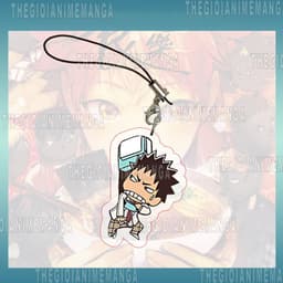 (Tặng móc kóa) Móc dây treo điện thoại HAIKYUU! ver BỊ TREO in hình chibi mica trong acrylic móc khóa anime bóng chuyền 8