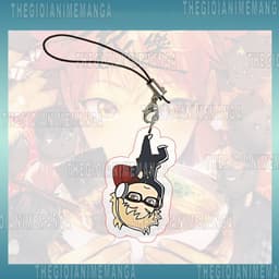 (Tặng móc kóa) Móc dây treo điện thoại HAIKYUU! ver BỊ TREO in hình chibi mica trong acrylic móc khóa anime bóng chuyền 9