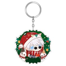(mua 1 tặng 1) ( Mica ) Móc khóa JUJUTSU KAISEN ver GIÁNG SINH - CHÚ THUẬT HỒI CHIẾN quà tặng chibi anime 5