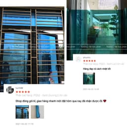 Giấy dán kính chống nắng nóng UV, Film cách nhiệt cửa sổ Phim phản quang cửa kính khổ 1mx0.5m 9