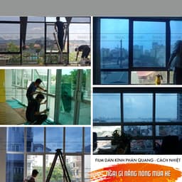 Giấy dán kính chống nắng nóng UV, Film cách nhiệt cửa sổ Phim phản quang cửa kính khổ 1mx0.5m 8