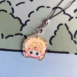 (mua 1 tặng 1) Móc dây treo điện thoại JoJo's Bizarre Adventure ver FACE CUTE Cuộc Phiêu Lưu Bí Ẩn mica acrylic anime 6