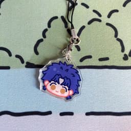 (mua 1 tặng 1) Móc dây treo điện thoại JoJo's Bizarre Adventure ver FACE CUTE Cuộc Phiêu Lưu Bí Ẩn mica acrylic anime 9