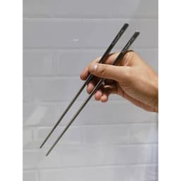 Set 10 đôi đũa inox 316 Chockmen dài 24.8cm không trơn trượt , sạch sẽ, an toàn đũa inox cao cấp 6