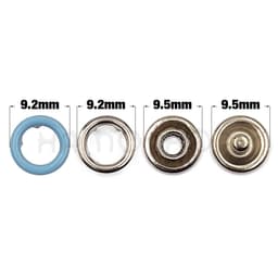 [SỈ] Nút bấm vành 9mm Cúc áo em bé Nút bấm 5 chấu Nút bấm 4 chi tiết Bằng thau không gỉ Bọc sơn nhiều màu Bịch 1000 bộ 4