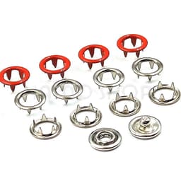 [SỈ] Nút bấm vành 9mm Cúc áo em bé Nút bấm 5 chấu Nút bấm 4 chi tiết Bằng thau không gỉ Bọc sơn nhiều màu Bịch 1000 bộ 3