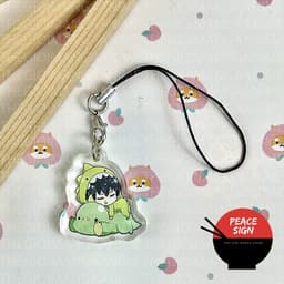 (mua 1 tặng 1) Dây treo điện thoại BLUE LOCK ver KHỦNG LONG anime chibi Mica trong acrylic quà tặng dễ thương 4