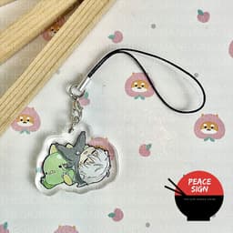(mua 1 tặng 1) Dây treo điện thoại BLUE LOCK ver KHỦNG LONG anime chibi Mica trong acrylic quà tặng dễ thương 7