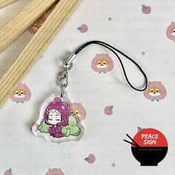 (mua 1 tặng 1) Dây treo điện thoại BLUE LOCK ver KHỦNG LONG anime chibi Mica trong acrylic quà tặng dễ thương 8