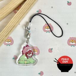 (mua 1 tặng 1) Dây treo điện thoại BLUE LOCK ver KHỦNG LONG anime chibi Mica trong acrylic quà tặng dễ thương 9